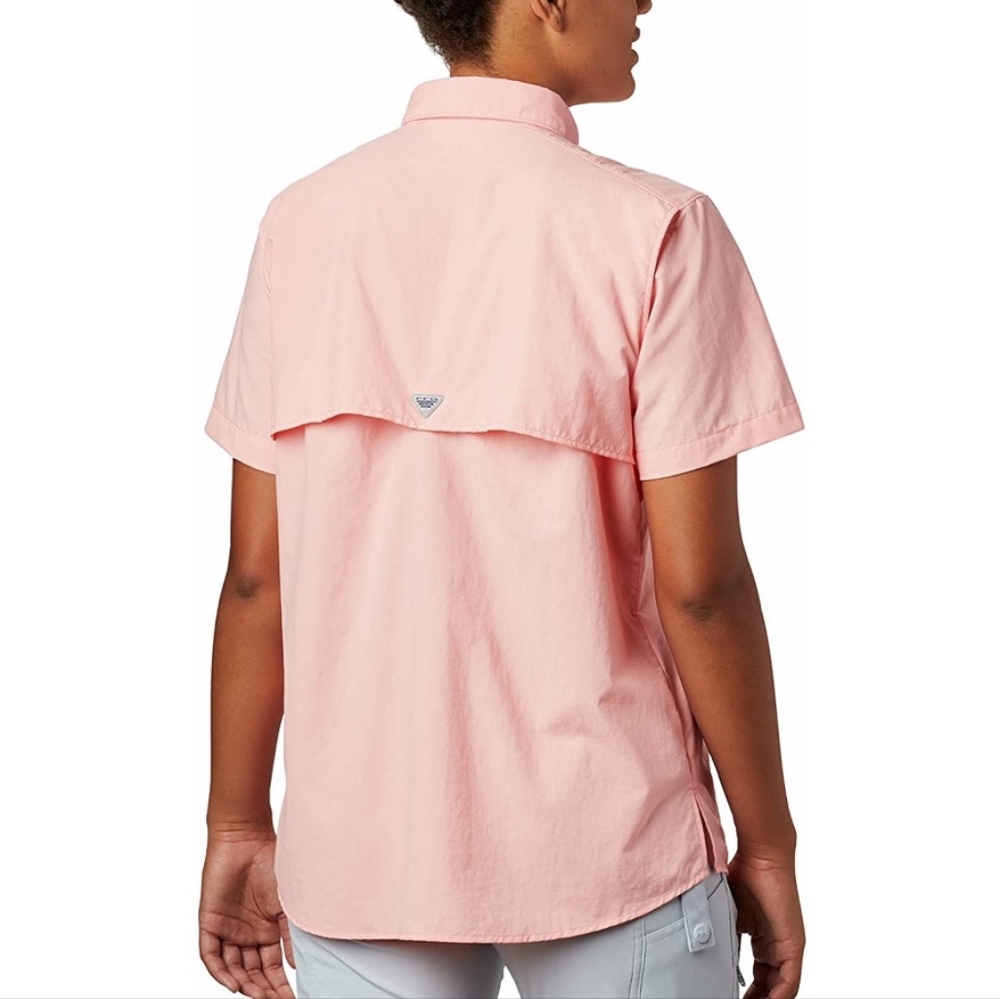 Columbia Women’s PFG Bahama II Shirt Large Salmon | Fishing Outdoor SPF - Picture 11 of 12